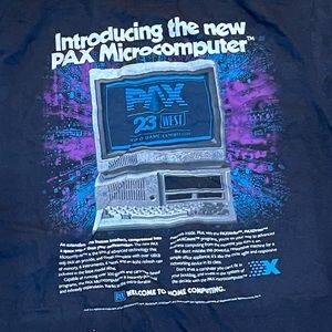 pax west 2023 penny arcade expo retro vhs t-shirt tee shirt top exclusive rare